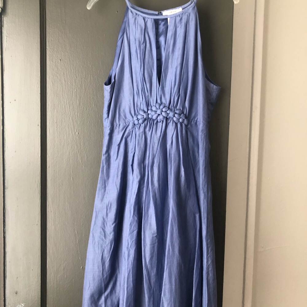 NWOT. Esley periwinkle boutique dress. Size M